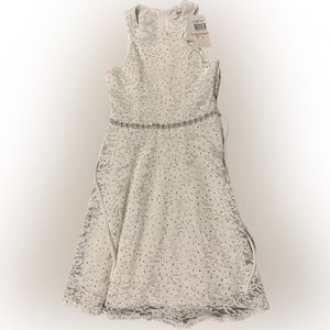 Girl’s NWT Ivory Lace Jeweled Dress SZ 7 and/or SZ 10
